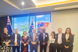 澳大利亚—越南国家工商会（NAVCCI）领导班子。图自越通社