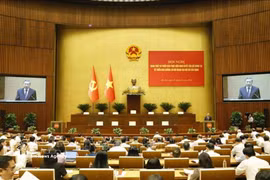 越共中央总书记、国家主席苏林在贯彻落实党的十四大外交路线的第06-NQ/TW号决议学习部署会议上发表指导性讲话。图自越通社