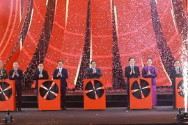 正式启动2026年首届春季博览会的仪式。图自越通社