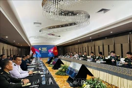 第四届越南—印度尼西亚国防政策对话全景。图自越通社