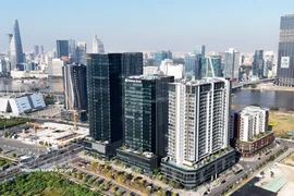 越南胡志明市国际金融中心预计将于今年年底投入运行。图自越通社