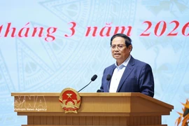 越南政府总理兼国家科技、创新、数字化转型及06号方案指导委员会（指导委员会）主任范明政主持召开指导委员会2026年第二次会议。图自越通社