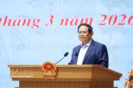 越南政府总理兼国家科技、创新、数字化转型及06号方案指导委员会（指导委员会）主任范明政主持召开指导委员会2026年第二次会议。图自越通社