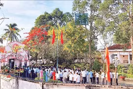 在金瓯省太平县智百（Trí Phải）乡的胡志明主席纪念堂。 图自nhandan.vn
