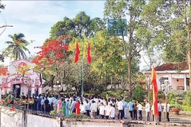 在金瓯省太平县智百（Trí Phải）乡的胡志明主席纪念堂。 图自nhandan.vn