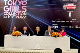 2026年东京女孩时尚展越南秀发布会在胡志明市举行。图自sggp.org 