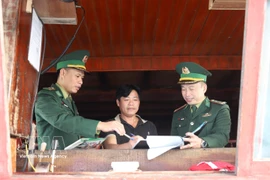 乂安省渔民签署不非法捕捞海产品承诺书。图自越通社