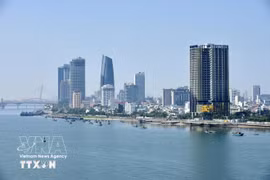 岘港市的一角。图自越通社