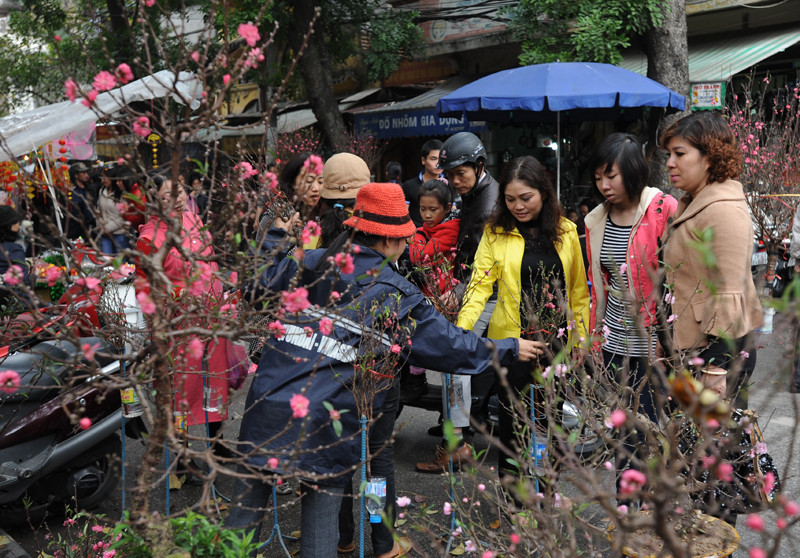 逛花市。（图片来源：人民报网）