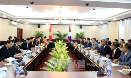 第三次越老外交部长级政治磋商全景（图片来源：越通社）
