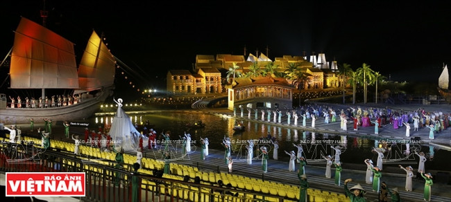 《会安的记忆》实景演出颇受观众们的欢迎。