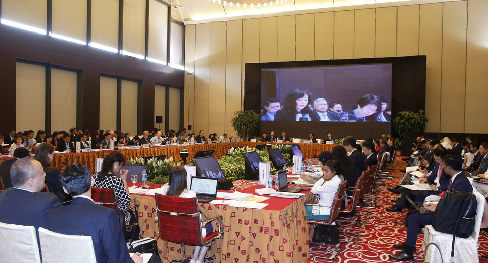 出席2017年亚太经合组织二次高官会的代表。（图片来源：越通社）