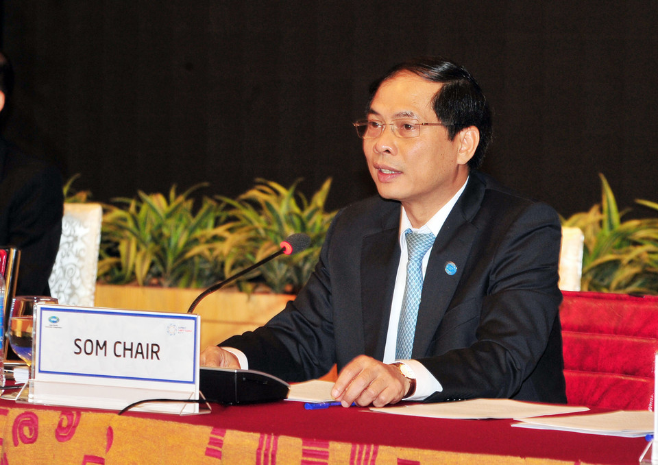 越南外交部常务副部长、越南高官会代表团团长裴青山（图片来源：越通社）