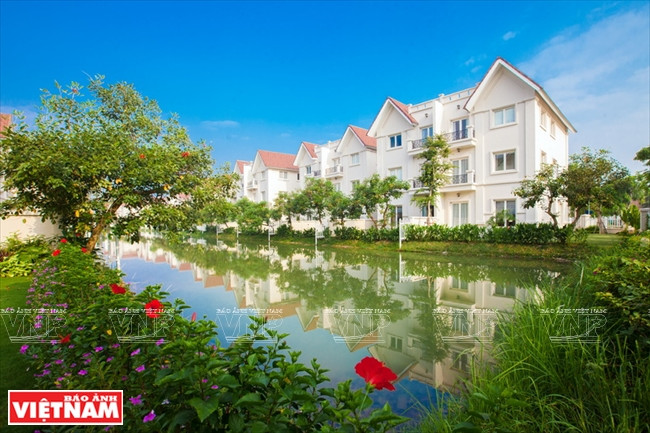 河内市Vinhomes Riverside 以极致清新、浪漫的生态环境著称。Vingroup供图 