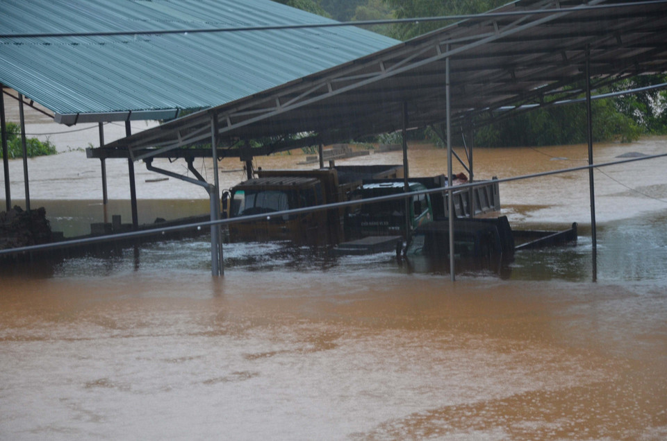 高平省也遭受暴雨洪水袭击。据统计，该省受影响的农用面积25公顷，91头家畜和18775只家禽被死亡，受损的水产养殖面积为8.35公顷。 越通社记者 周校 摄
