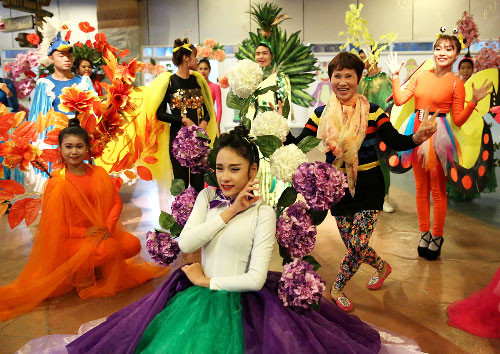 各类造型艺术让春节的气息更加浓厚（图片来源：vnexpress.net）