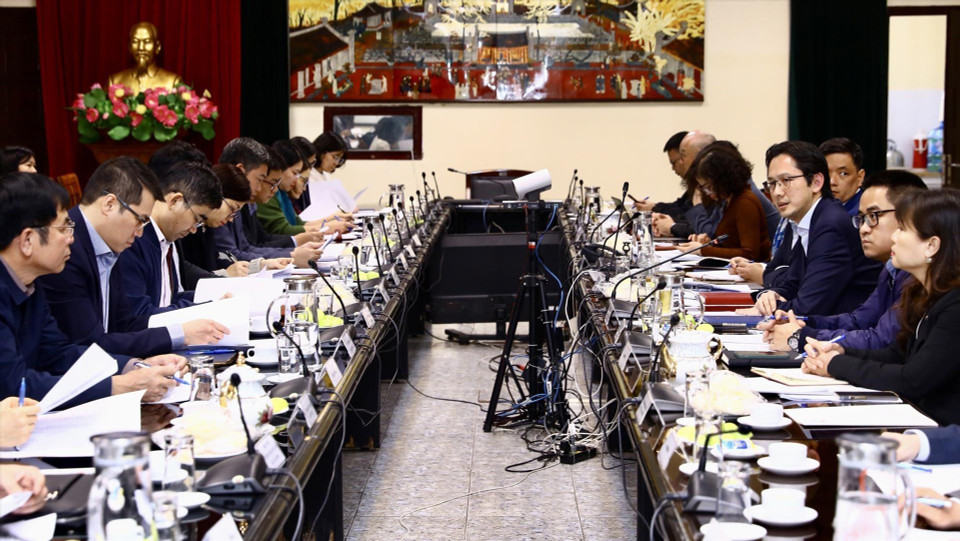 越南担任联合国人权理事会成员国跨部门工作组正在开展业务工作。图自 越通社