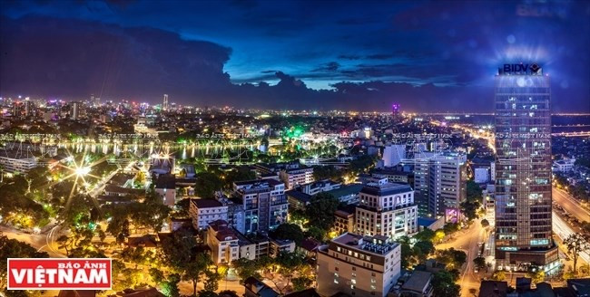 还剑湖地区。（图片来源：越通社《越南画报》）