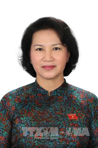 越共中央政治局委员、第十四届国会主席阮氏金银。