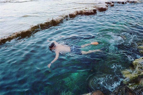 蔚蓝海水中的五颜六色珊瑚走廊（图片来源：vnexpress.net）