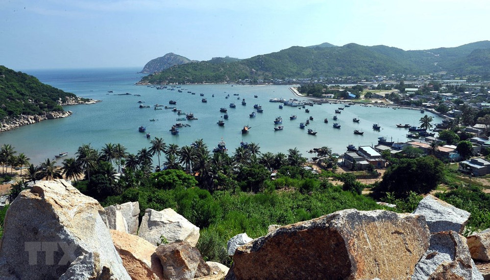 宁顺省永熙海湾的美丽景观。越通社记者 清河 摄