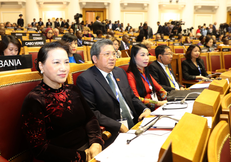 越南国会主席阮氏金银出席各国议会联盟第137届大会（图片来源：越通社）