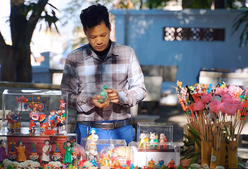 每个面塑都富有制作艺人的风格。图自越通社