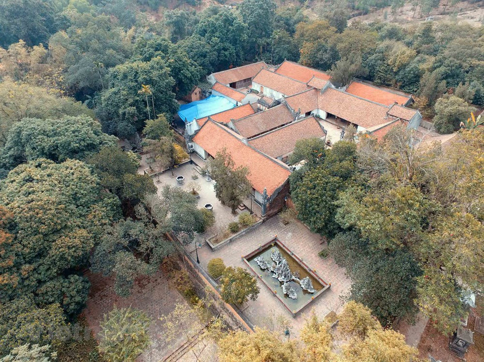 陀寺分为三大区域，即院子、内寺和塔园。越通社记者 松林玉山 摄