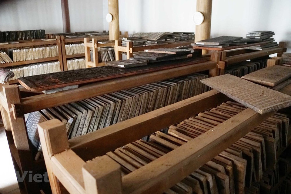 除了建筑、审美等方面的价值外，补陀寺还保留着大量汉喃文物。越通社记者 松林玉山 摄