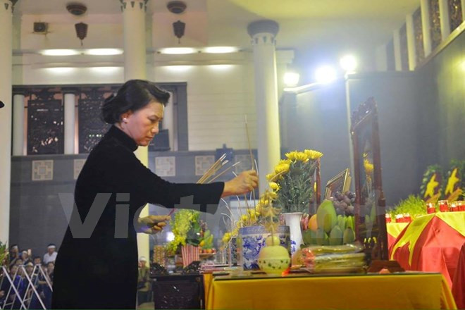 越南国会主席阮氏金银。（图片来源：越通社）