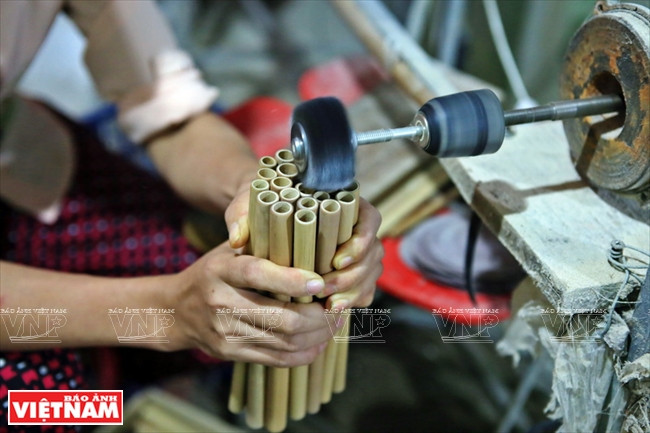 迄今，欢梅农庄累计供应市场50万根竹吸管以上。图自越南画报