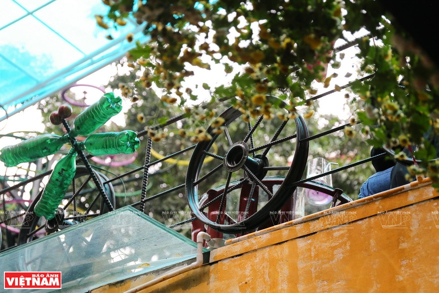 咖啡馆的自然空间。越南画报记者 越强 摄