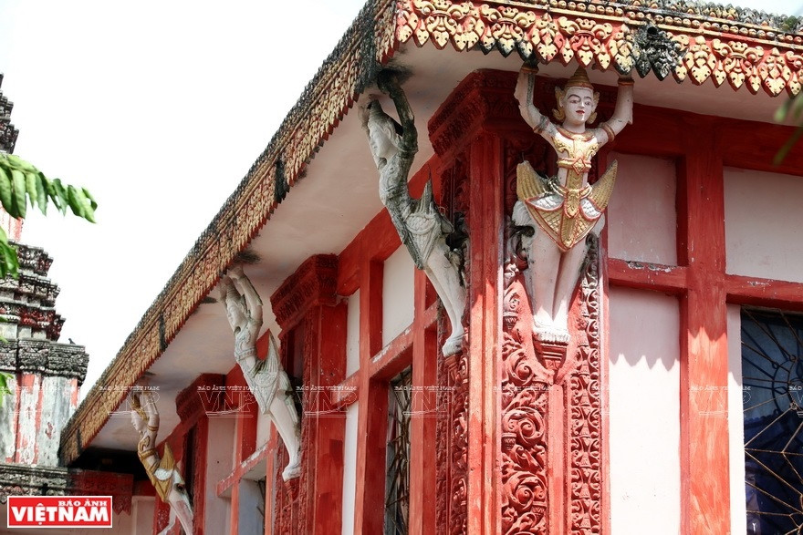 随着岁月的流逝，时间的变迁，瞿师多僧寺逐渐受损。2001年，该寺正殿得到修缮，10年后才竣工。图片来源：越通社