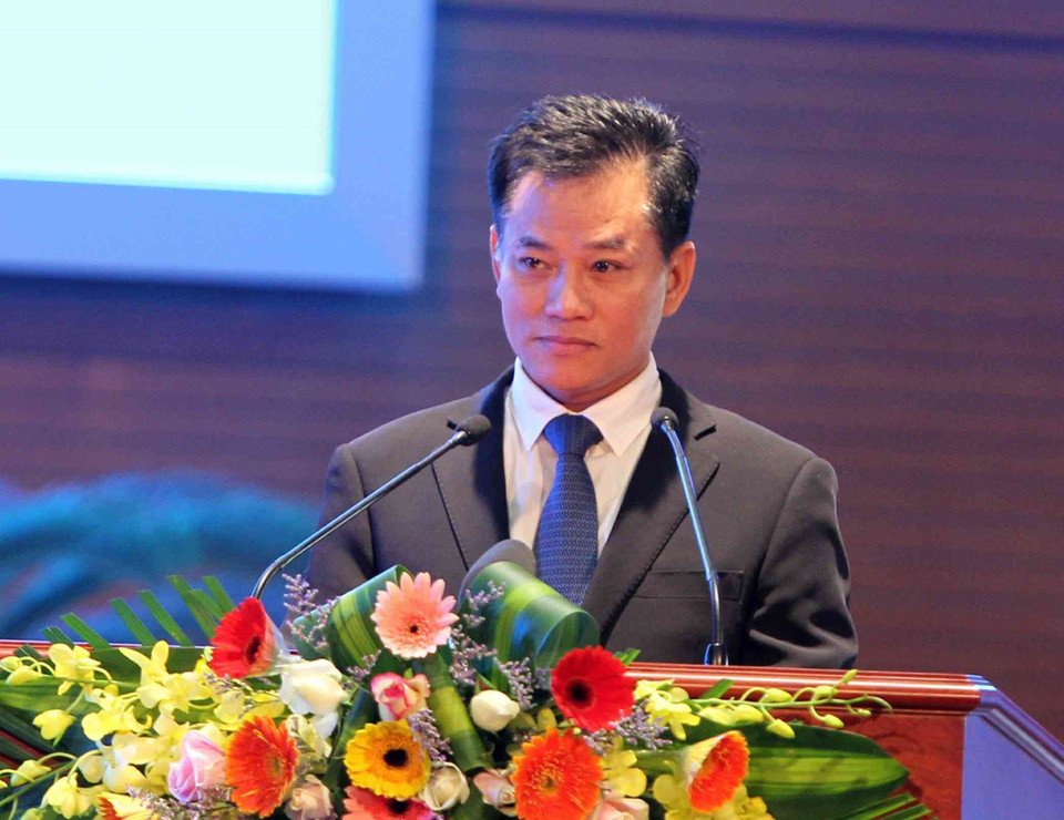 越南友好组织联合会副主席兼秘书长敦俊峰在活动上发表讲话。图自越通社