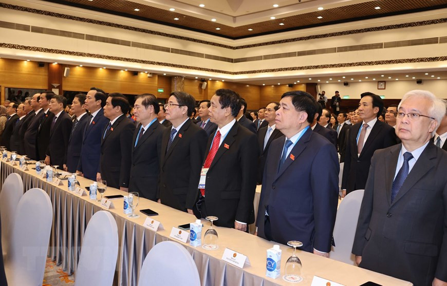 出席开幕式的代表。图自越通社