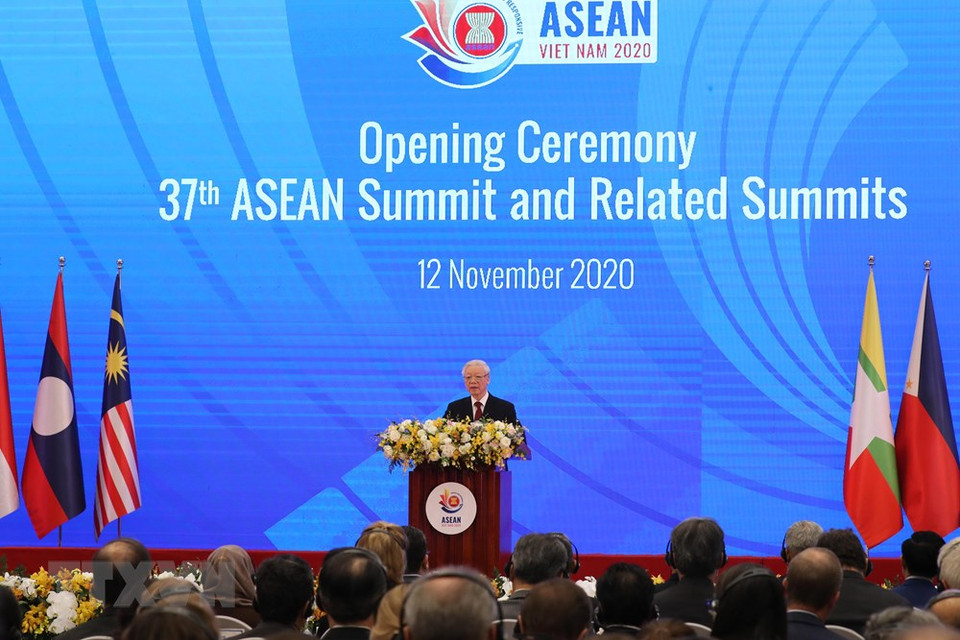 第37届东盟峰会及相关峰会是一场年度峰会，其是东盟轮值主席国任内最重要的活动之一。图自 越通社