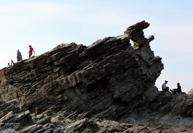 奇形怪状的石滩。（图片来源：越通社《越南画报》）