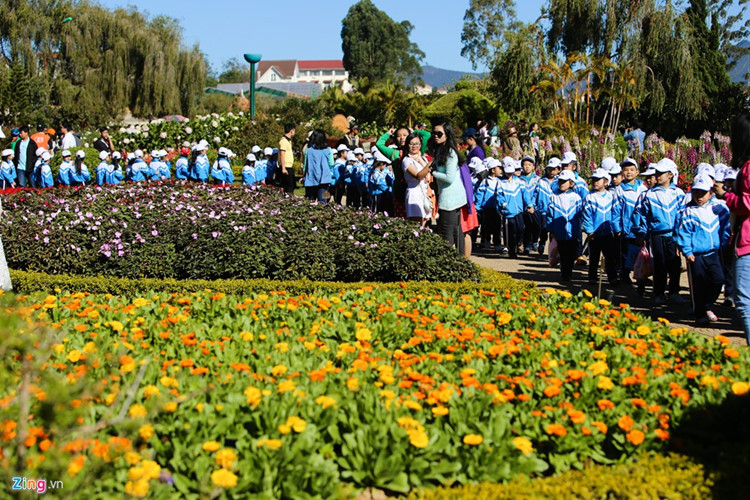 来参观的学生。（图片来源：zing.vn）