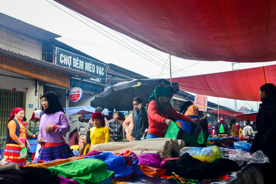 苗旺集市是河江省最具规模的集市之一。图自越通社