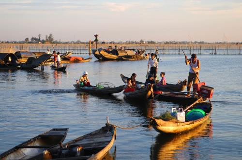 三江潟湖生态体系非常丰富，拥有高经济价值的数千种水生动物，是湖边居民的谋生之地。图自越通社