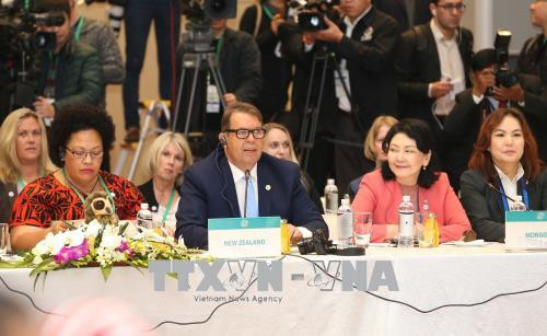 新西兰代表发表意见。越通社记者 伊晋 摄