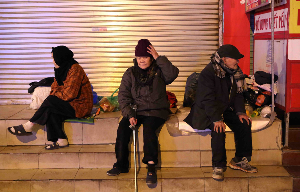 长诗街上的无家可归者。越通社记者 仲达 摄