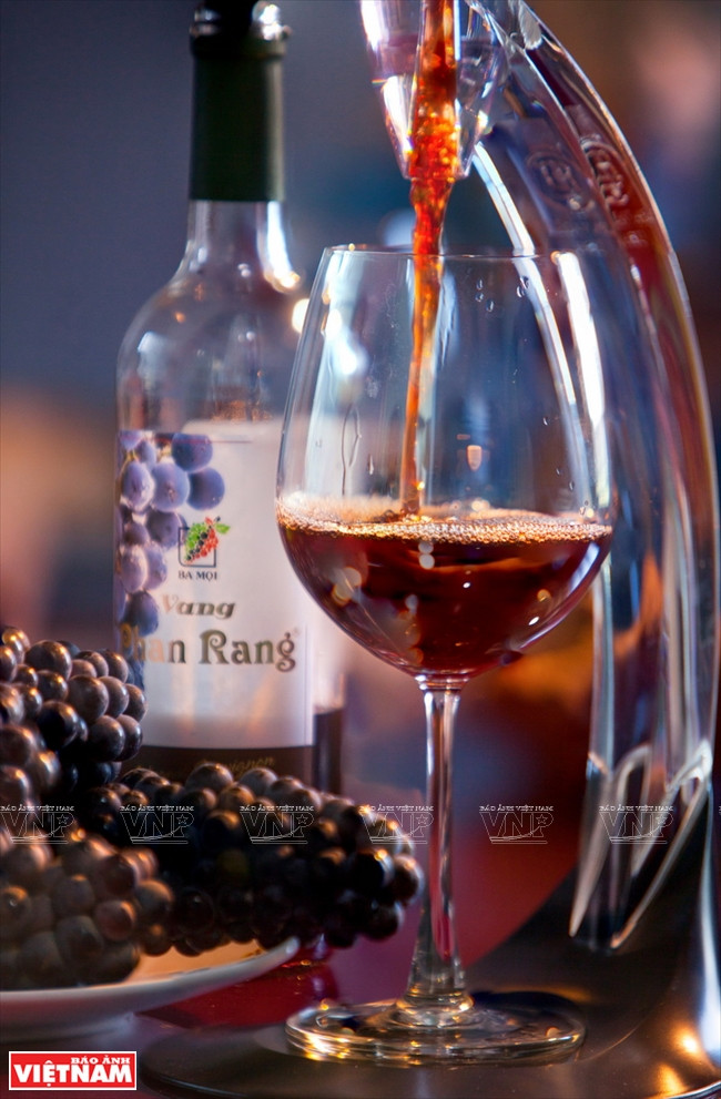 三梅庄园著名的潘郎葡萄酒。越南画报记者 阮伦 摄