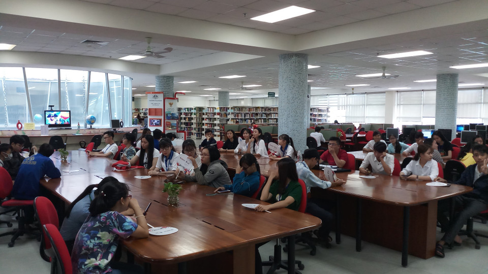 “美国空间”一角。越通社记者 映雪 摄