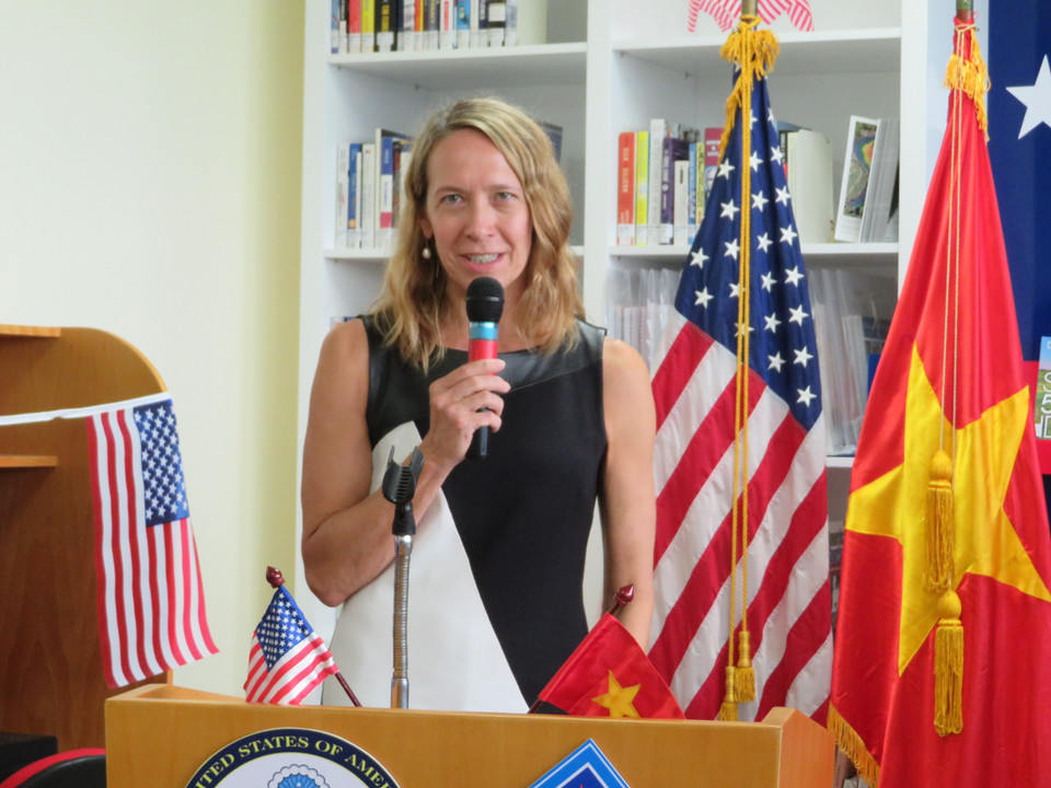 美国驻越南总领事玛丽•塔诺卡。越通社记者 映雪 摄