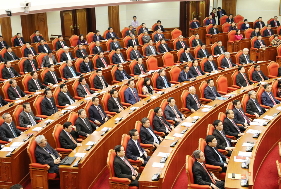 越共第十二届中央委员会第五次全体会议落幕。（图片来源：越通社）