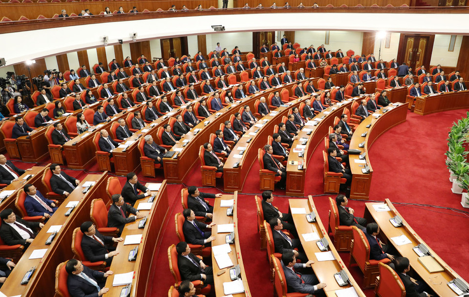 越共第十二届中央委员会第五次全体会议落幕。（图片来源：越通社）