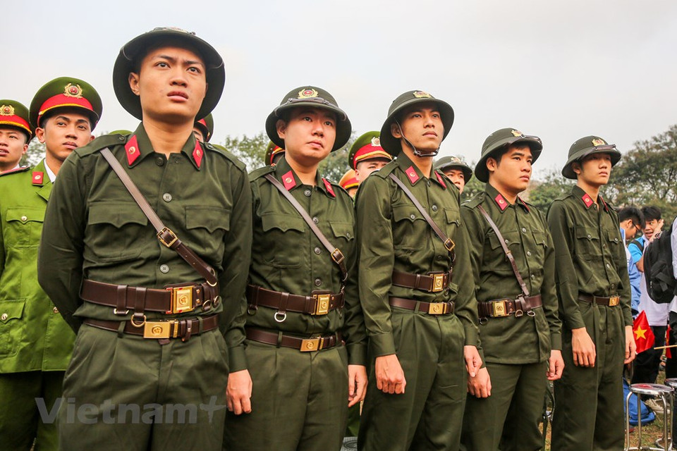 参军入伍新兵将履行2019年军事义务。越通社记者 明山 摄