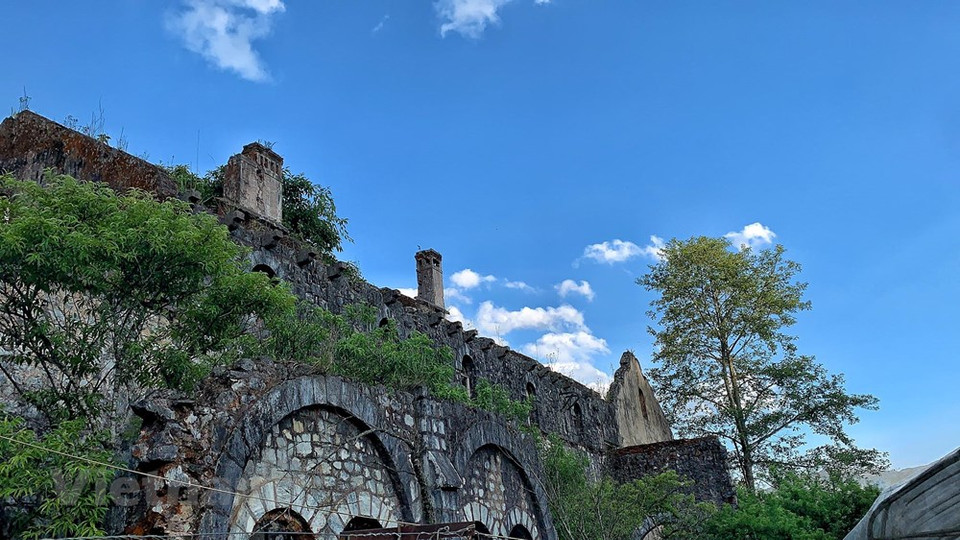 左泙修道院的古老之美。越通社记者 春梅 慑