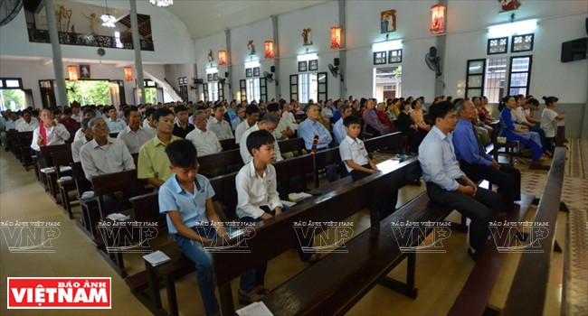 西灵教区是顺化总教区的分会，共有1100名天主教徒。越通社记者 青和 摄